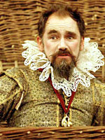 Mark Rylance, playing Duke Vicentio in Measure for Measure. Photo by John Tramper.
